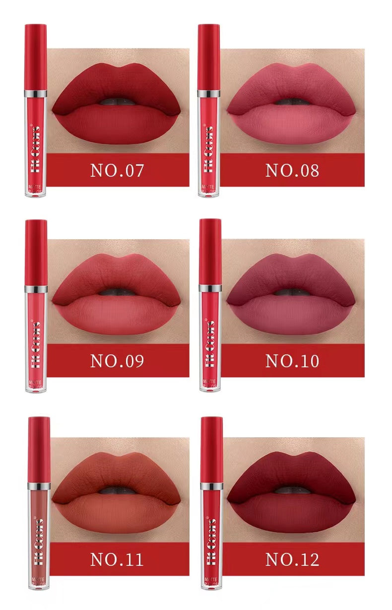 Fit Colors Matte Liquid - 6Pcs x 2.5ml Fit Colors