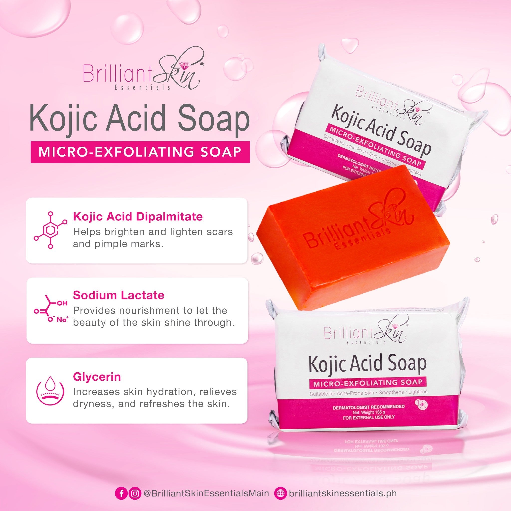 Brilliant Skin Kojic Acid Soap - 135g Brilliant Skin