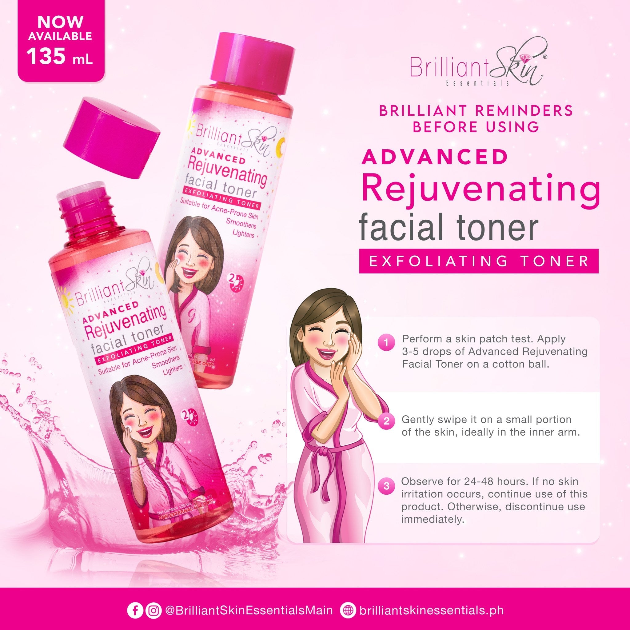 Brilliant Skin Advanced Rejuvenating Facial Toner - 135ml Brilliant