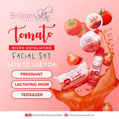 Brilliant Skin Tomato Micro Exfoliating Facial Set - 4 in 1 Brilliant Skin
