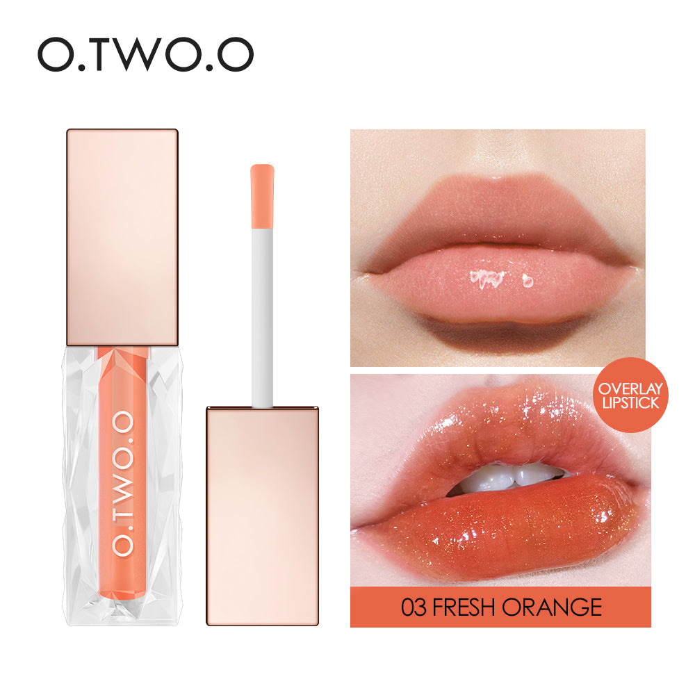 O.TWO.O Clear Crystal Berry Lip Gloss 03 (FRESH ORANGE) O.TWO.O