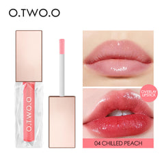 O.TWO.O Clear Crystal Berry Lip Gloss 04 (CHILLED PEACH) O.TWO.O