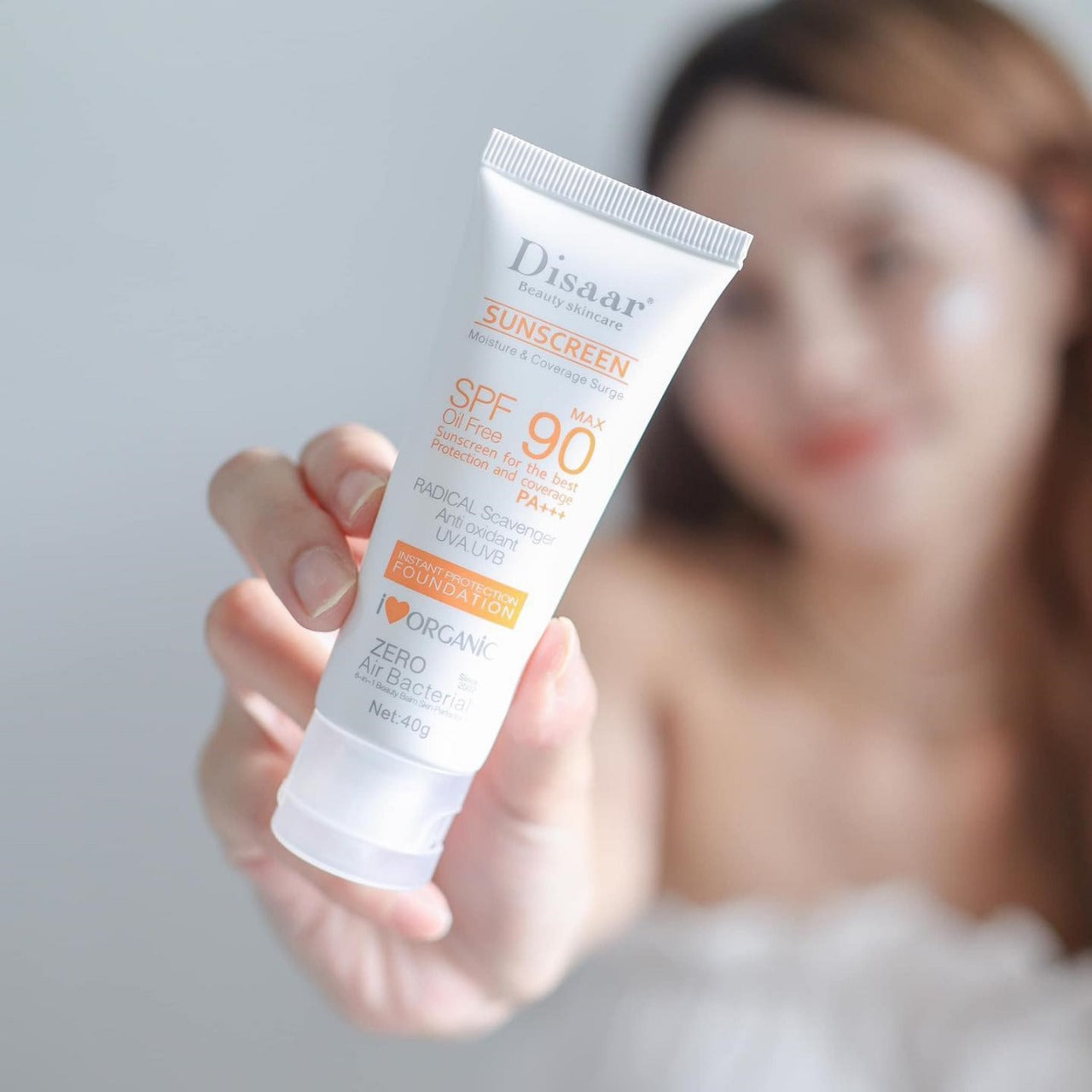 Disaar Sunscreen Duo Set – SPF 90 Sunscreen Cream + SPF 75 Tinted Brighten Sunscreen Stick DISAAR