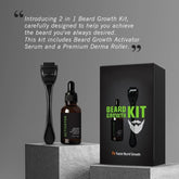 Prorgano 2 IN 1 Beard Growth Kit - Growth Activator + Derma Roller PRORGANO