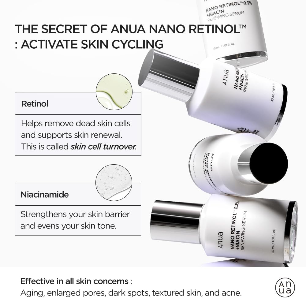 Anua Nano Retinol 0.3% + Niacin Renweing Serum - 30ml Anua