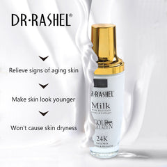 Dr.Rashel Milk With Real Gold Atoms & Collagen _ Facial Milk Cleaner & Whitening - 100ml Dr. Rashel