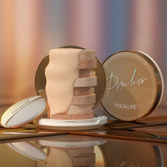 Focallure Poreless Matte Air Cushion Foundation Full Coverage Oil Control Lightweight Long Lasting Base Makeup Focallure