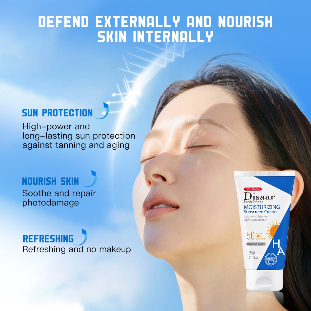 Disaar HA Moisturizing Sunscreen Cream - 80g Disaar