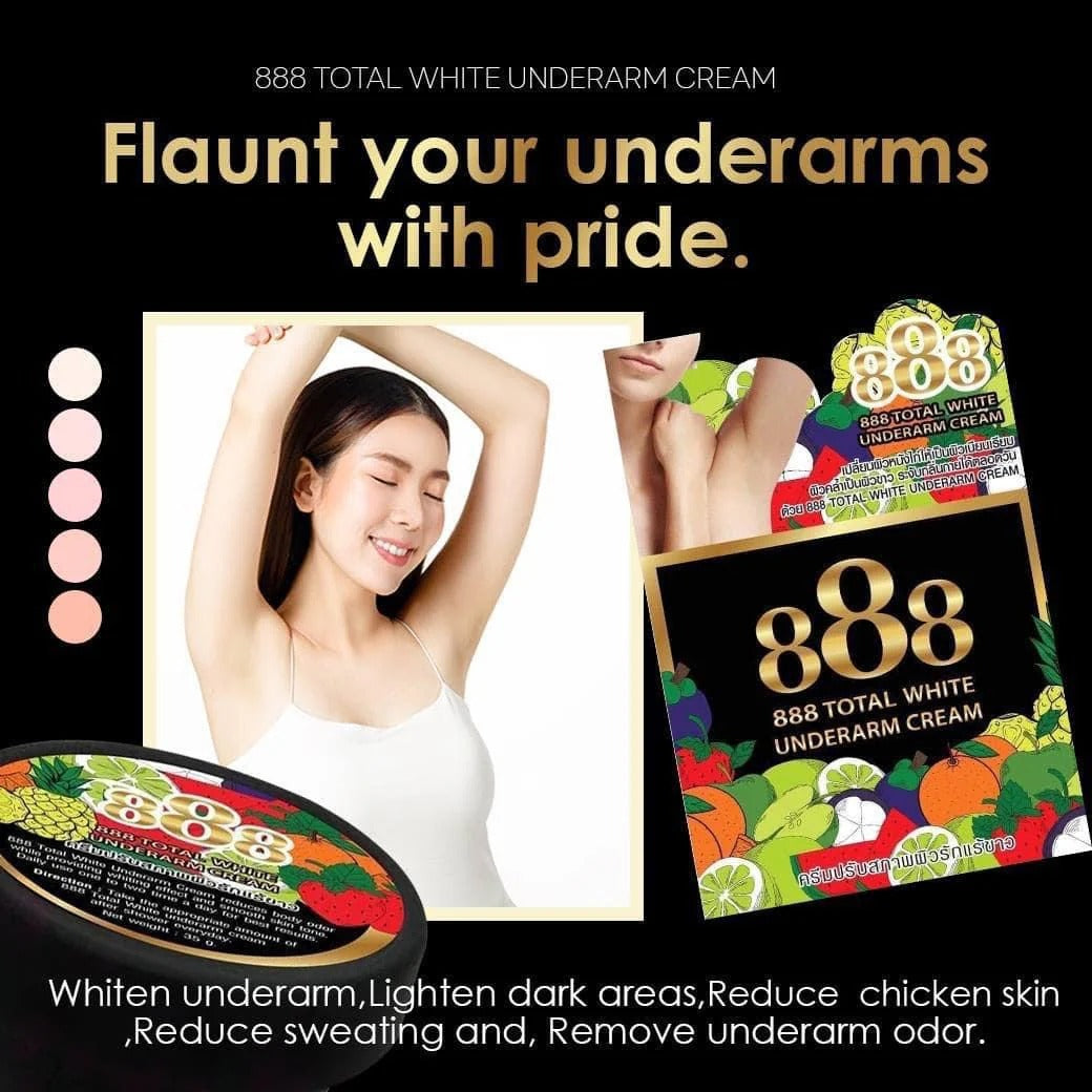 888 Total White Underarm Cream - 35g 888