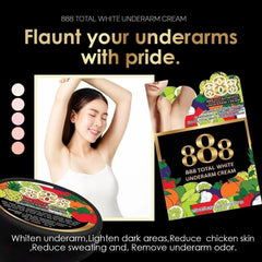 888 Total White Underarm Cream - 35g 888