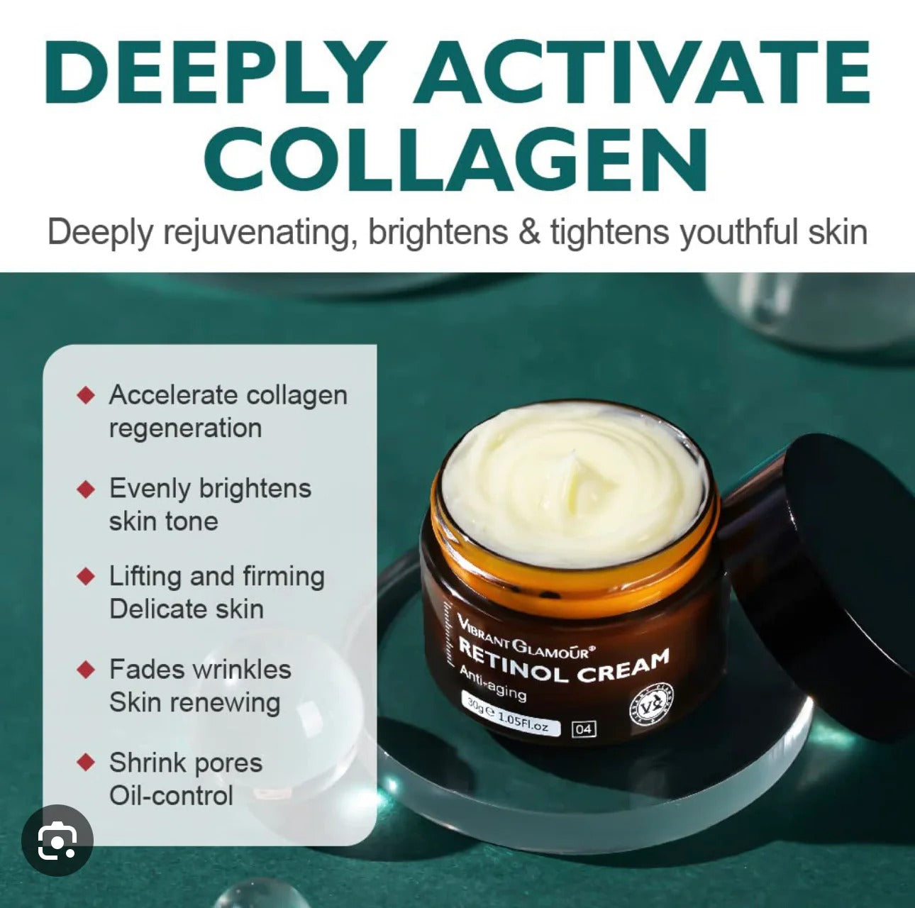 Vibrant Glamour Retinol Cream - 30g Vibrant Glamour