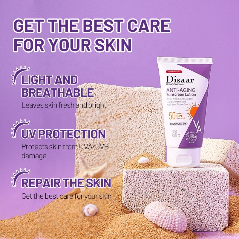 Disaar VA Anti-Aging Sunscreen Lotion - 80g Disaar