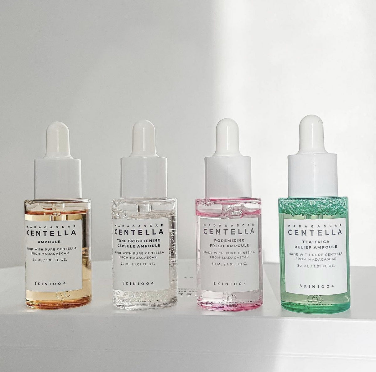SKIN1004 MADAGASCAR CENTELLA AMPOULE KIT (MINI 4 AMPOULES) SKIN1004