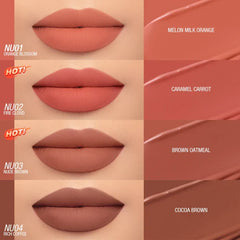 O.TWO.O New Waterproof Matte Long-wearing Lip Mud Highpigment Lip Gloss O.TWO.O