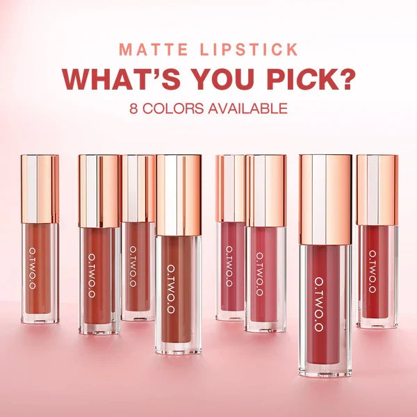 O.TWO.O New Waterproof Matte Long-wearing Lip Mud Highpigment Lip Gloss O.TWO.O