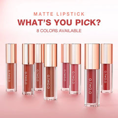 O.TWO.O New Waterproof Matte Long-wearing Lip Mud Highpigment Lip Gloss O.TWO.O