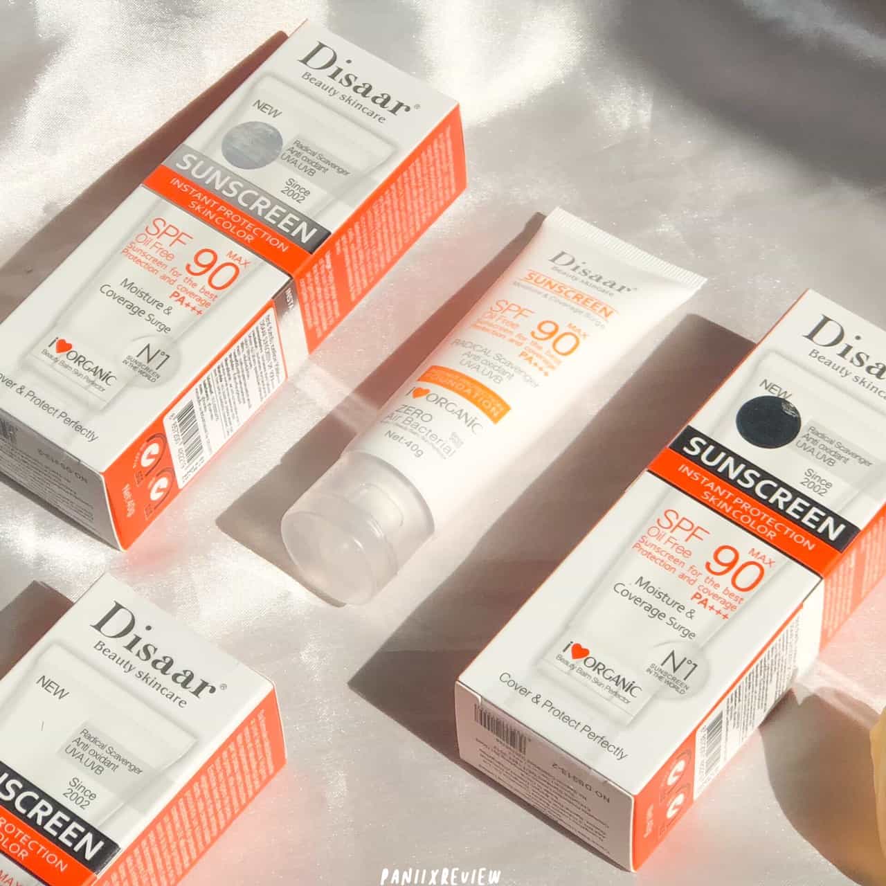 Disaar Sunscreen Duo Set – SPF 90 Sunscreen Cream + SPF 75 Tinted Brighten Sunscreen Stick DISAAR