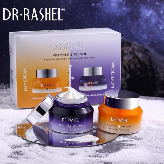 Dr.Rashel Vitamin C Day Cream & Retinol Night Cream - 2x50g DR.RASHEL