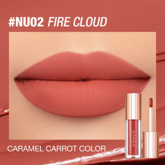 O.TWO.O New Waterproof Matte Long-wearing Lip Mud Highpigment Lip Gloss NUO2 Fire Cloud O.TWO.O