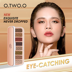 O.TWO.O 8 Colors Luxury Gold Eyeshadow Palette with Rich Color - 12g O.TWO.O