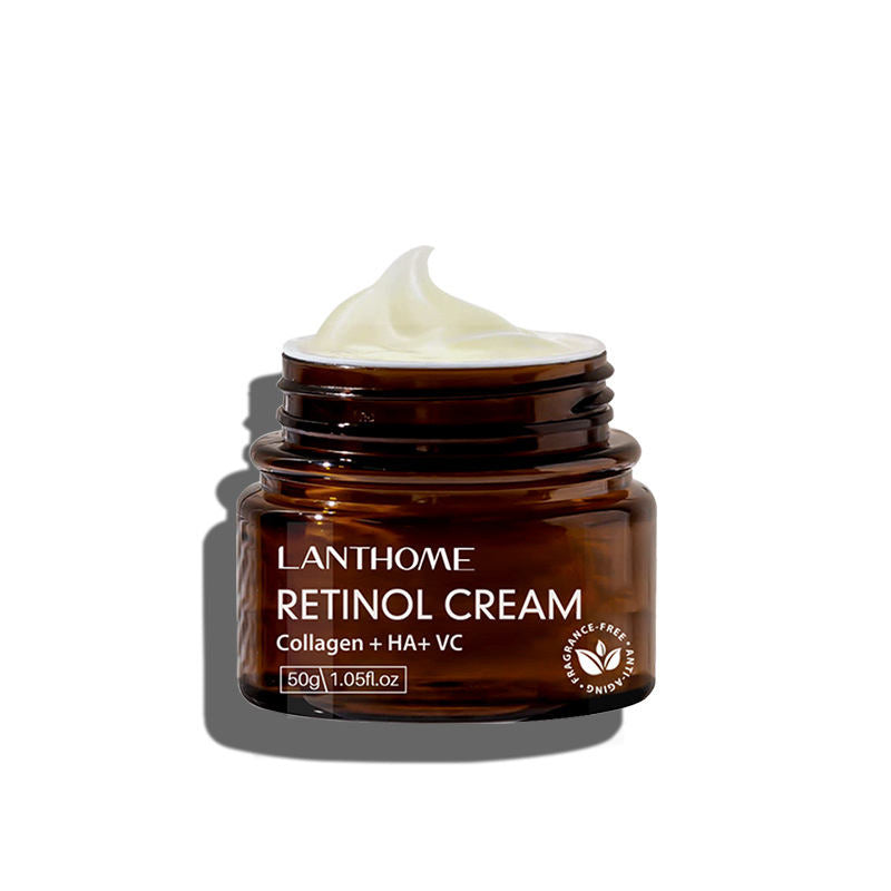 Lanthome Retinol Cream 50G - Anti Wrinkle Face Cream Retinol Collagen Hyaluronic Acid Shrink Pores Firming Improve Puffiness Moisturizing Skin Care LANTHOME