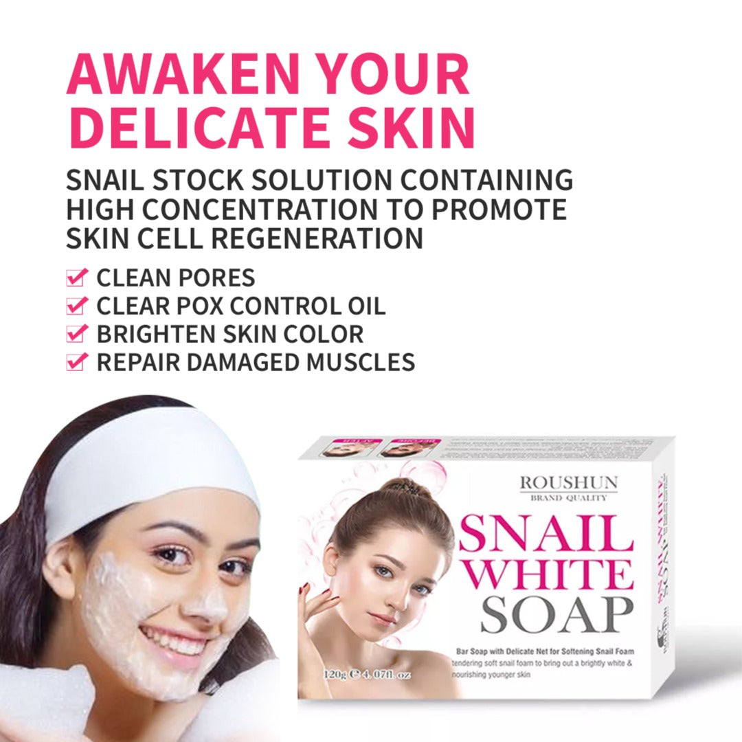 Roushun Snail White Soap - 120g ROUSHUN
