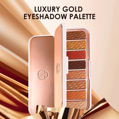 O.TWO.O 8 Colors Luxury Gold Eyeshadow Palette with Rich Color - 12g O.TWO.O
