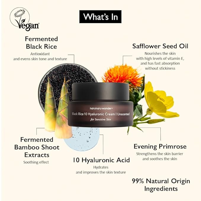 Haruharu Wonder Black Rice 10 Hyaluronic Cream - 50ml (Unscented) Haruharu Wonder