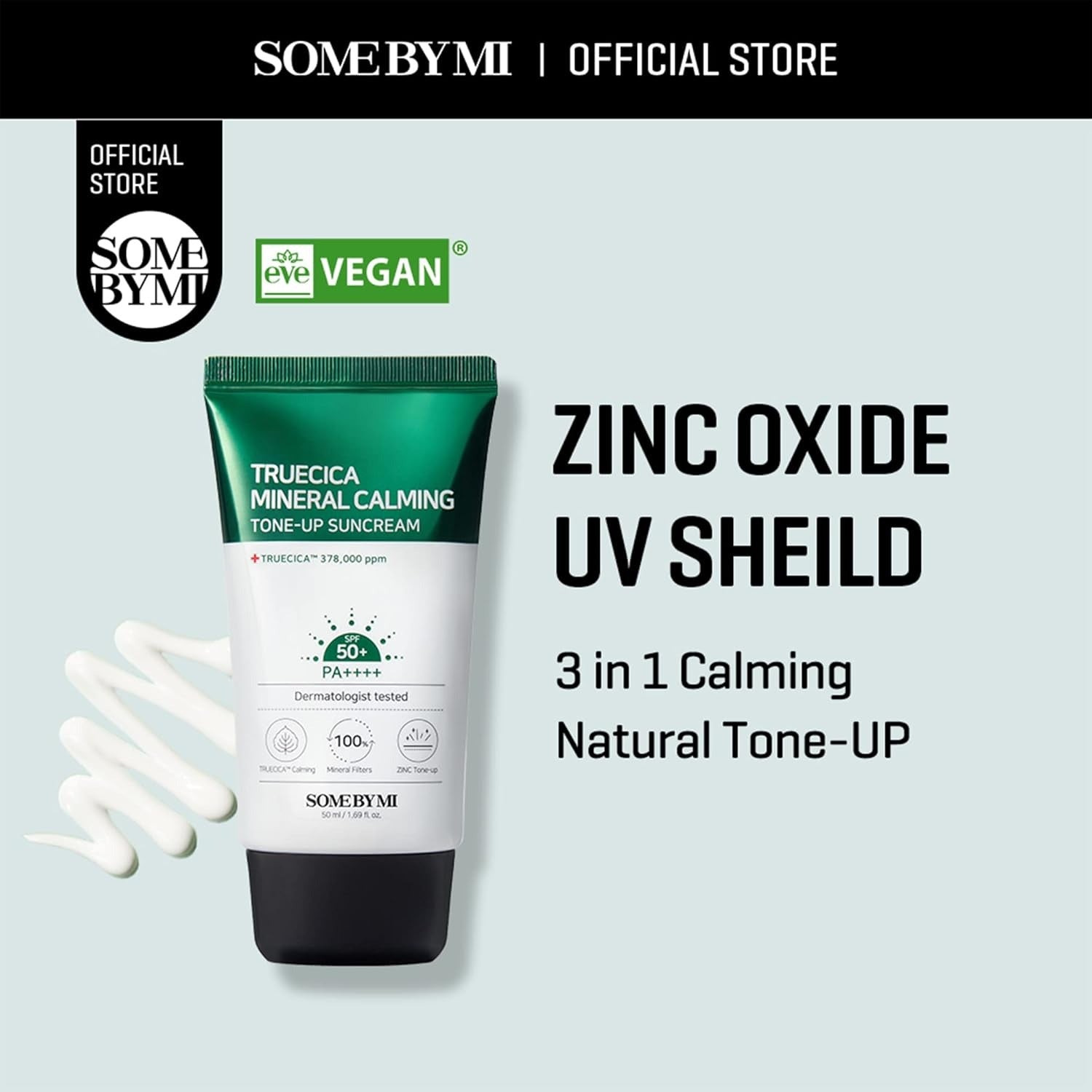 Some By Mi TRUECICA MINERAL CALMING TONE-UP SUNCREAM 50PA++++ - 50ml SOME BY MI
