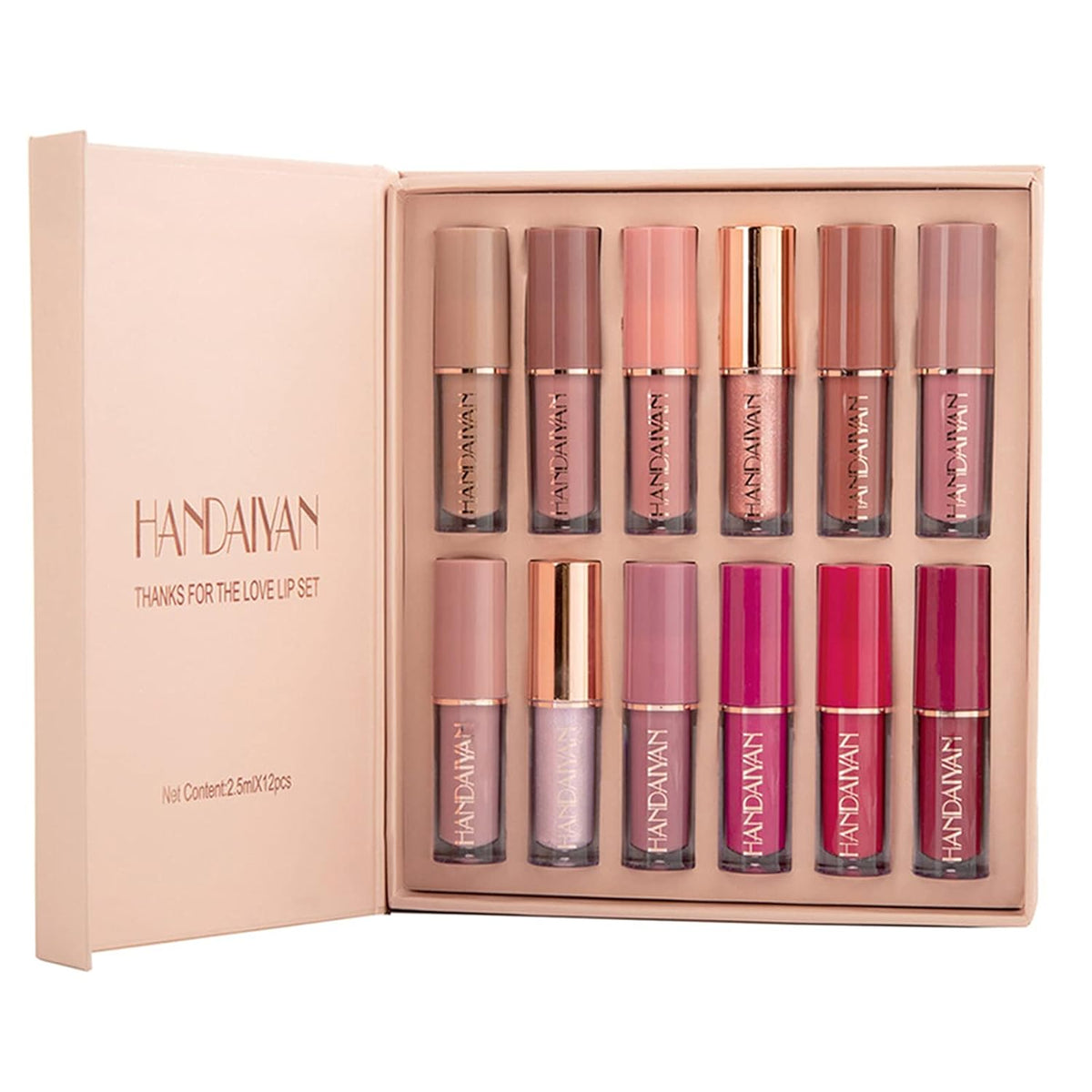 12pcs Handaiyan Matte Liquid Lipstick Set - 12Pcs x 2.5ml HANDAIYAN