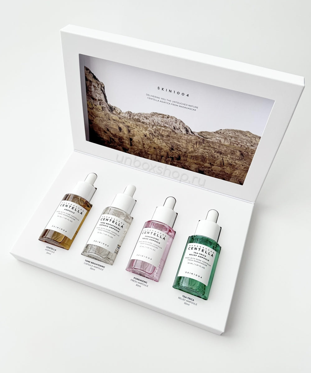 SKIN1004 MADAGASCAR CENTELLA AMPOULE KIT (MINI 4 AMPOULES) SKIN1004