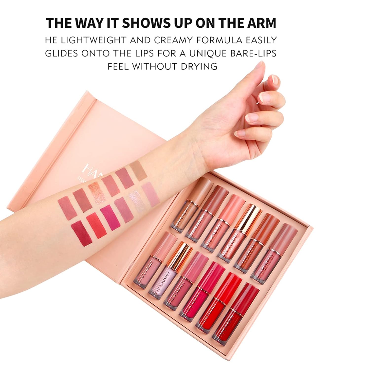 12pcs Handaiyan Matte Liquid Lipstick Set - 12Pcs x 2.5ml HANDAIYAN