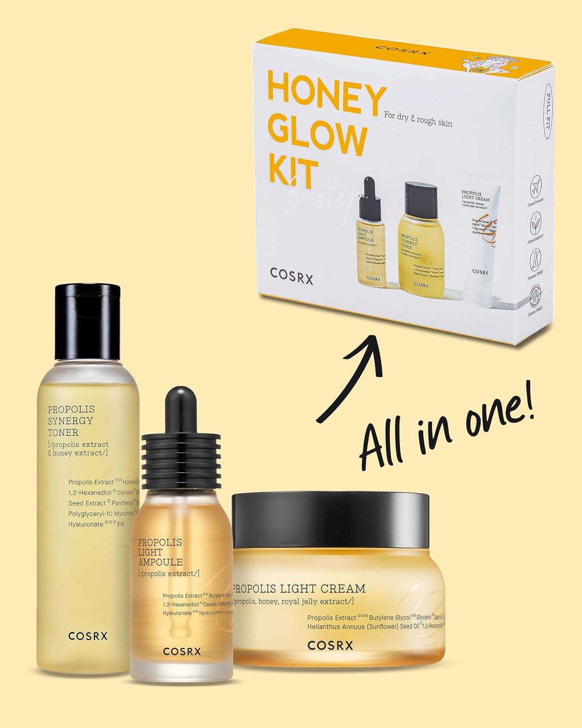 Cosrx Honey Glow Kit - 3 step COSRX