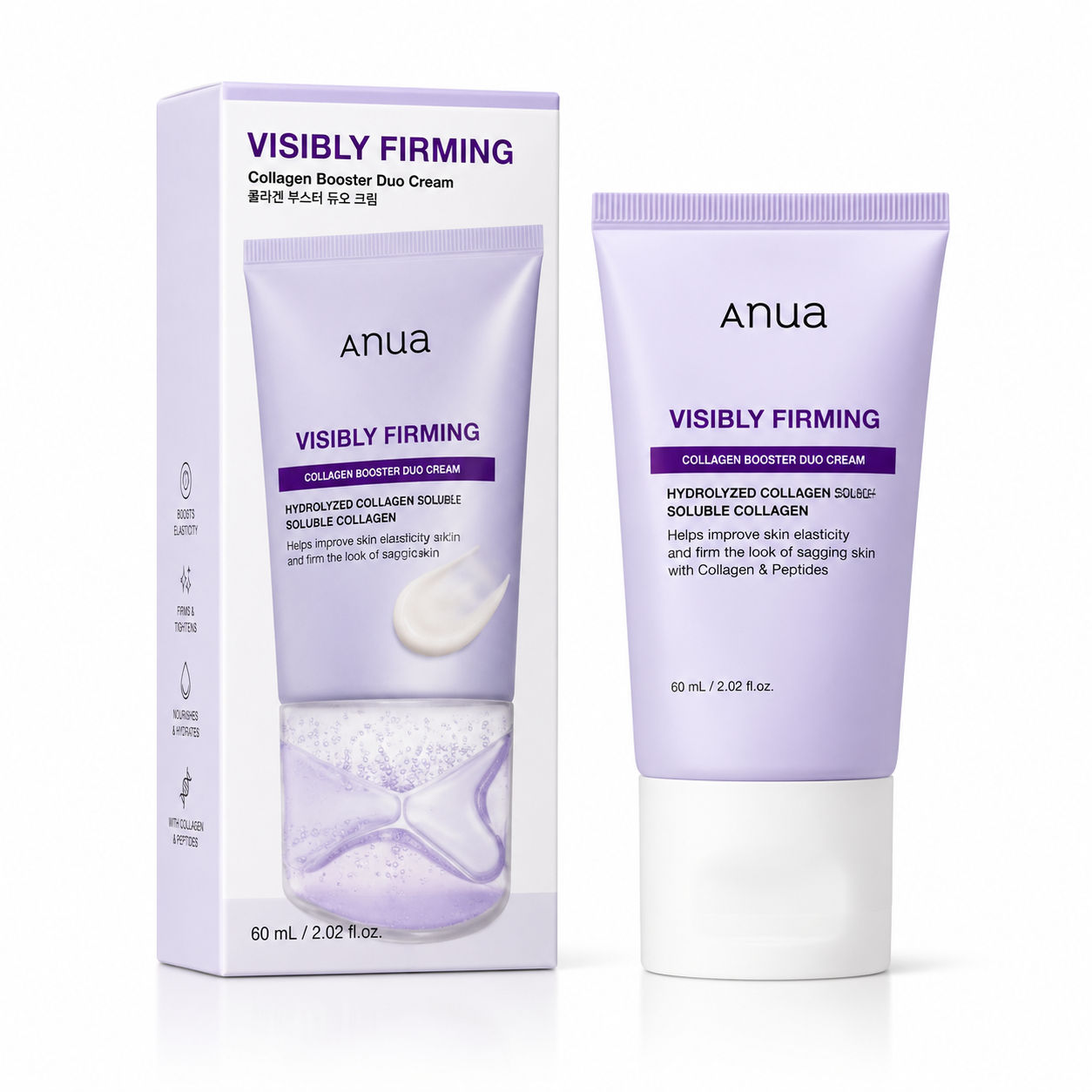 ANUA Collagen Retinol Refining Gua Sha Cream 80ml - Korean Skincare, Hydrating, Brightening, Anti-Aging, Sensitive Skin, Daily Care ANUA