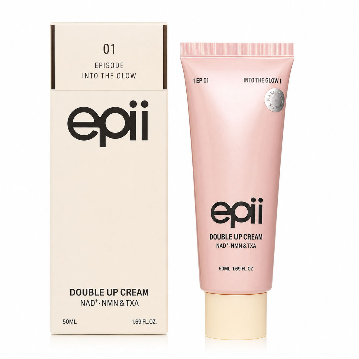 epii Double Up Cream Nad+Nmn&Txa 50ml - Korean Skincare, Hydrating, Brightening, Anti-Aging, Sensitive Skin, Daily Care epii
