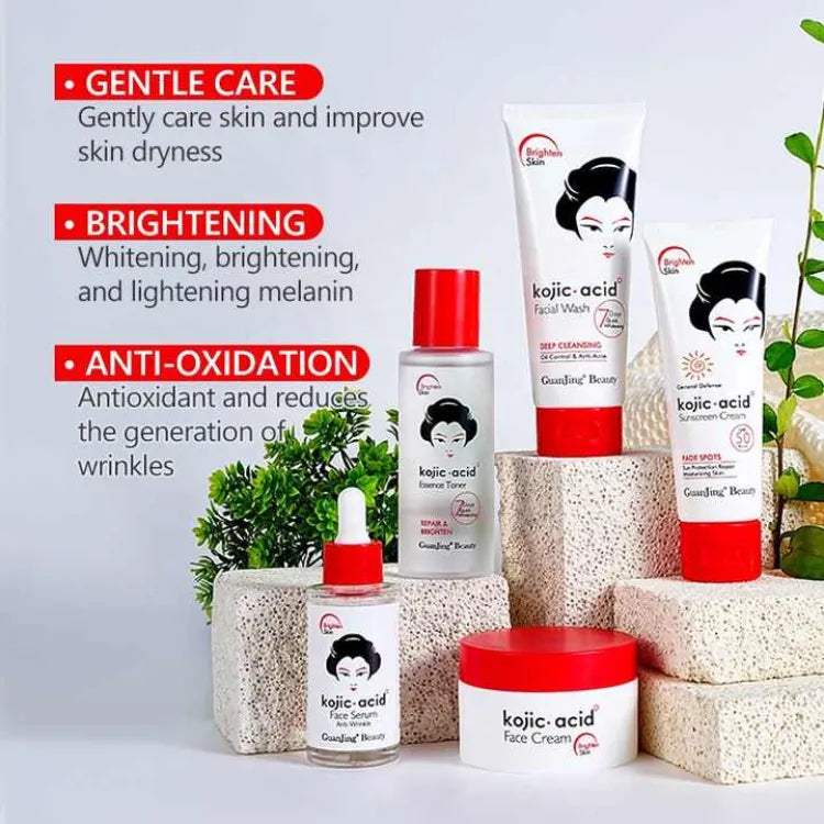 Kojic Acid Skin Care Series 5 Pcs Set Kojic