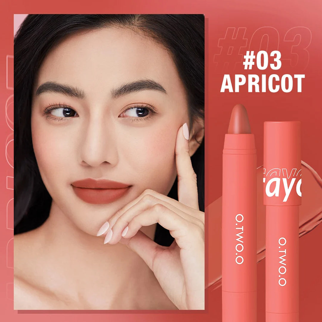 O.TWO.O Crayon Lipstick Pen 3in1 - 3.5g #03 (APRICOT) O.TWO.O