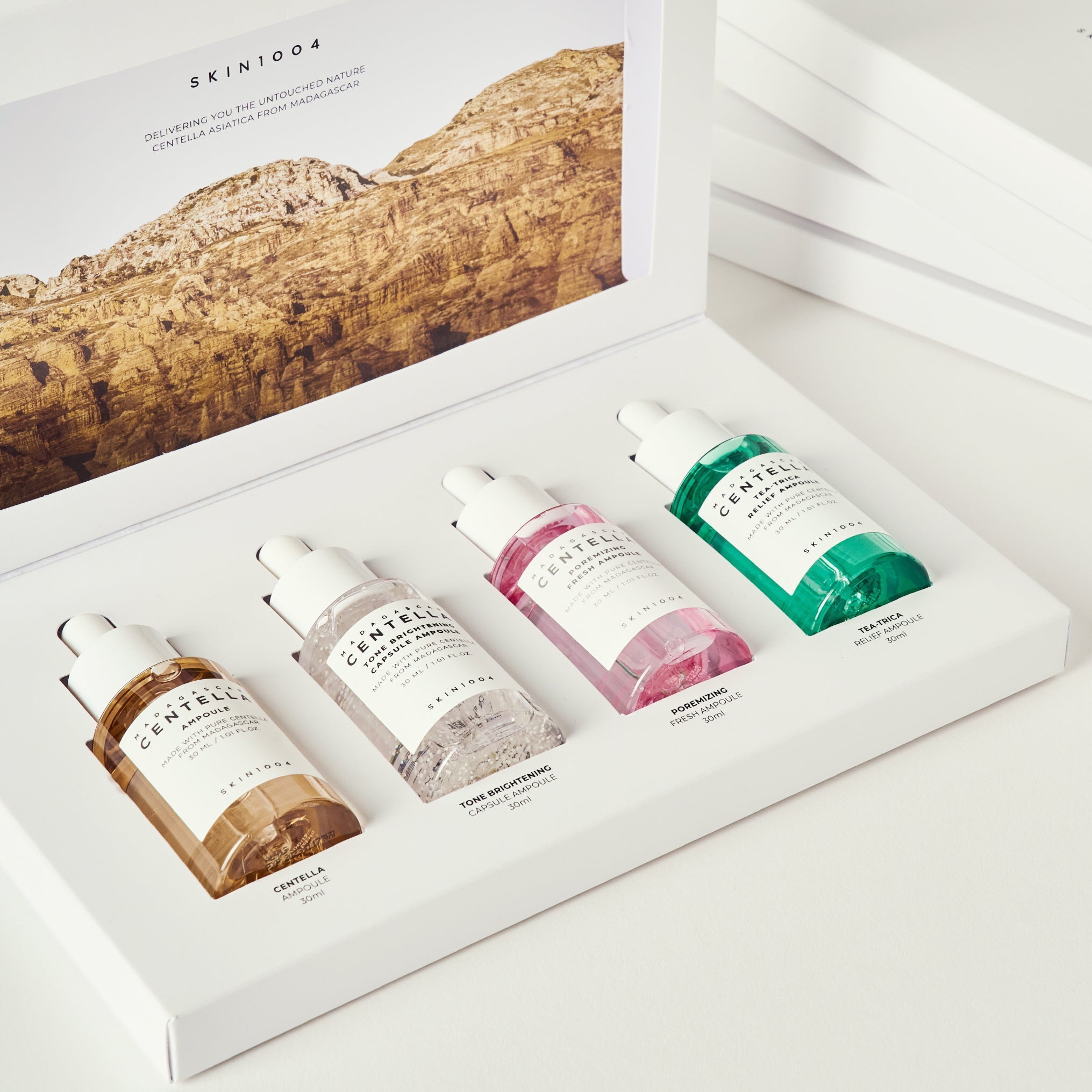 SKIN1004 MADAGASCAR CENTELLA AMPOULE KIT (MINI 4 AMPOULES) SKIN1004