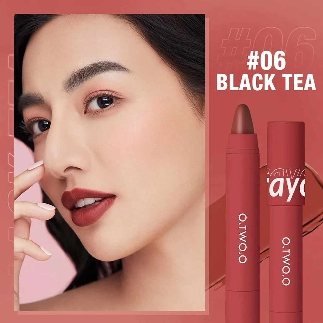 O.TWO.O Crayon Lipstick Pen 3in1 - 3.5g #06 (BLACK TEA) O.TWO.O