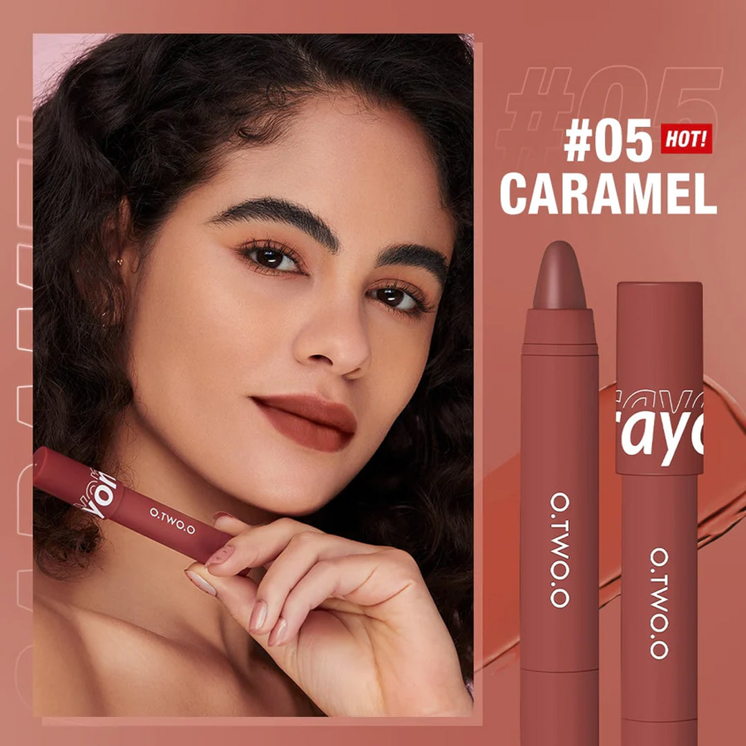 O.TWO.O Crayon Lipstick Pen 3in1 - 3.5g #05 (CARAMEL) O.TWO.O