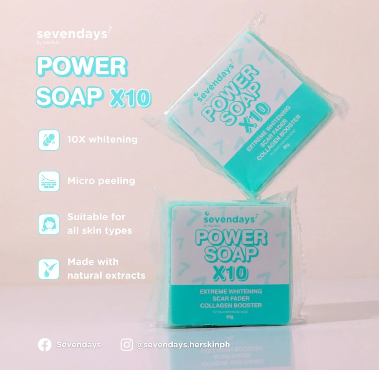 Sevendays Power Soap - 80g HerSkin