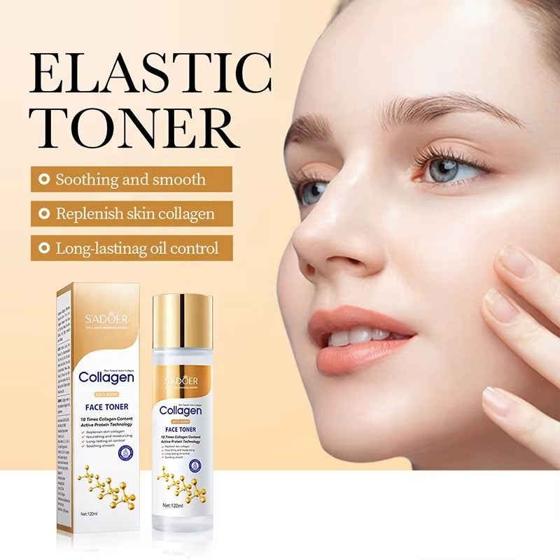 SADOER COLLAGEN ANTI-AGING FACE TONER MOISTURIZING BRIGHTENING HYDRATING SKIN CARE TONER - 120ML Sadoer