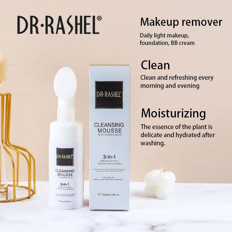 Dr.Rashel Cleansing Mousse With Amino Acids 3 In 1 - 125ml Dr. Rashel