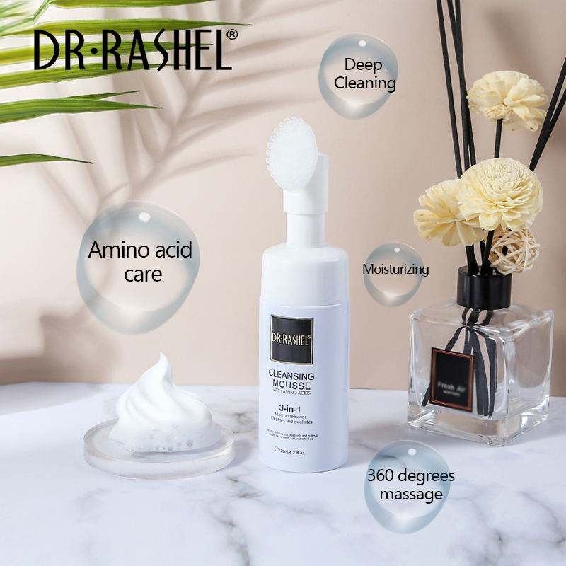 Dr.Rashel Cleansing Mousse With Amino Acids 3 In 1 - 125ml Dr. Rashel