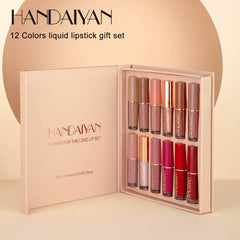 12pcs Handaiyan Matte Liquid Lipstick Set - 12Pcs x 2.5ml HANDAIYAN