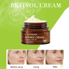 Lanthome Retinol Cream 50G - Anti Wrinkle Face Cream Retinol Collagen Hyaluronic Acid Shrink Pores Firming Improve Puffiness Moisturizing Skin Care LANTHOME