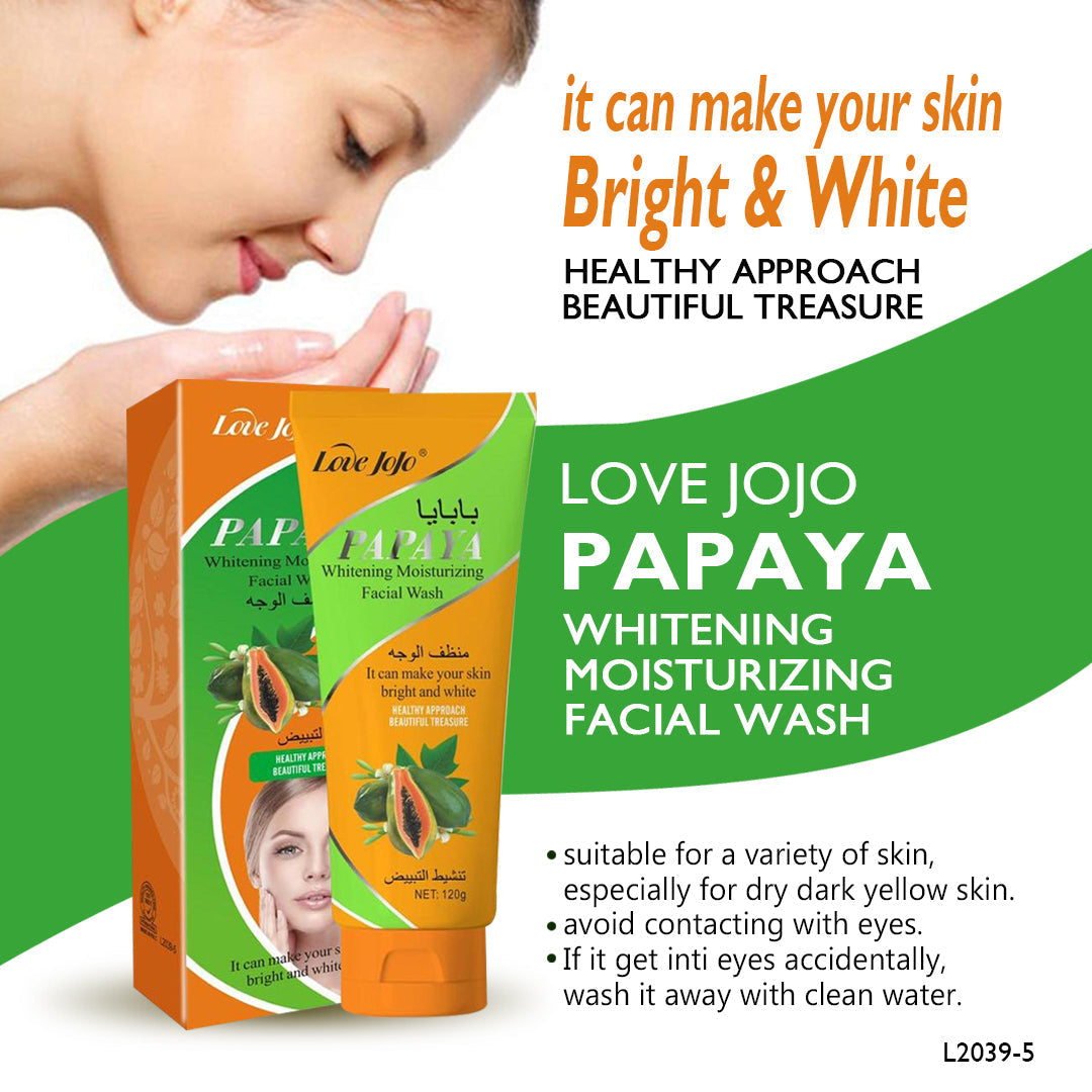 Love Jojo Papaya Whitening Moisturizing Facial Wash - 120g Love Jojo