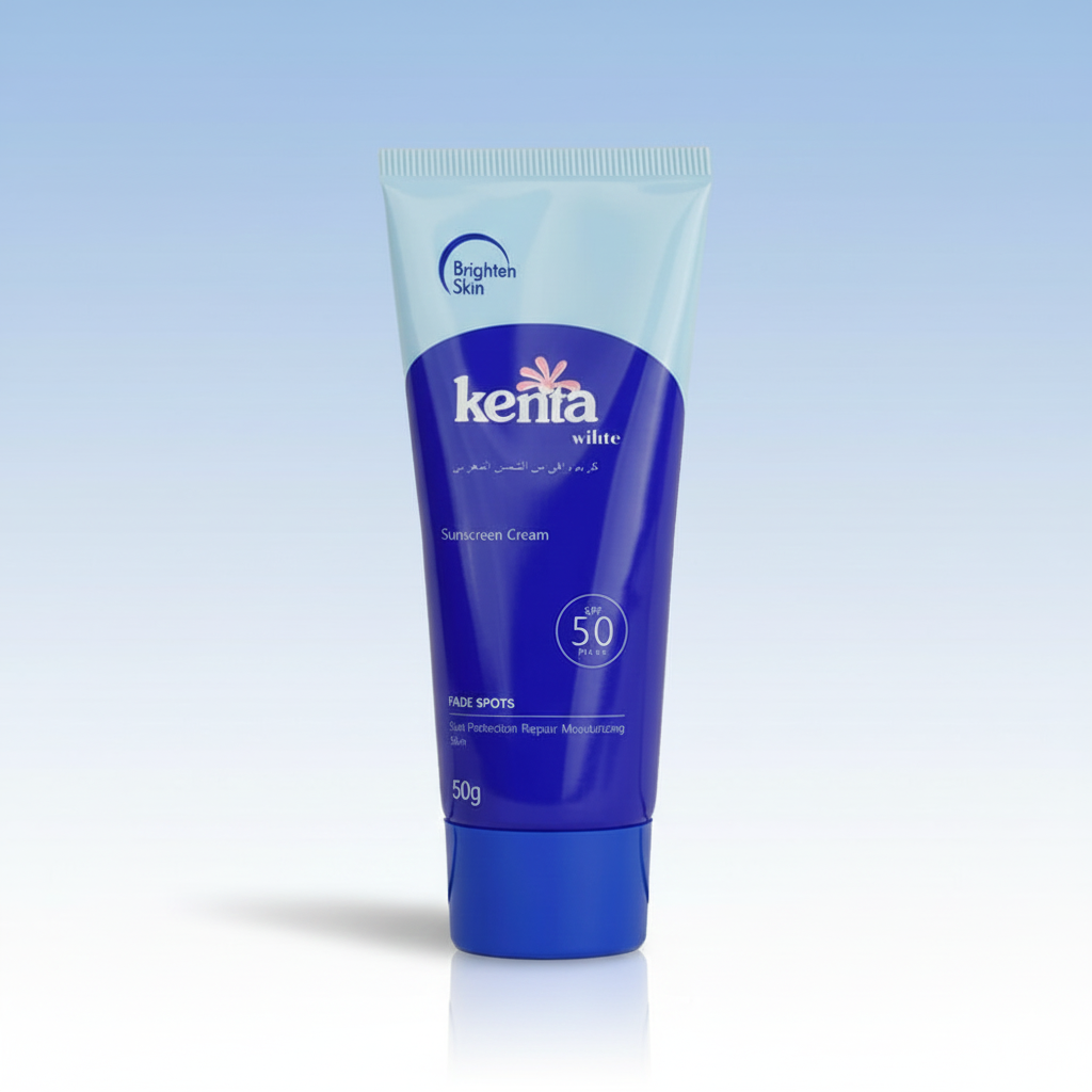 Kenta White Sunscreen Cream SPF 50 PA+++ -50 g Glo Arabia