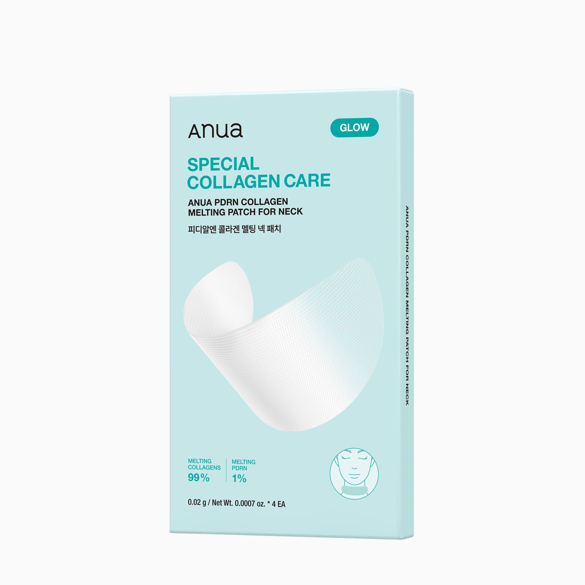 ANUA PDRN Special Collagen Care – Melting Patch for Glass Skin (4 Sheets) Anua