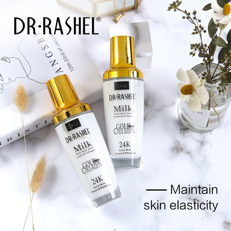 Dr.Rashel Milk With Real Gold Atoms & Collagen _ Facial Milk Cleaner & Whitening - 100ml Dr. Rashel